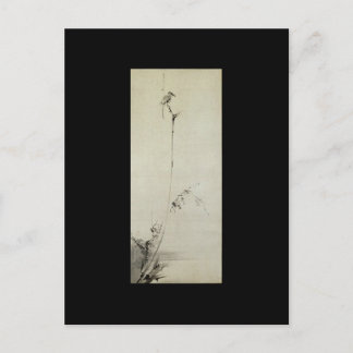 Cartão Postal Pintura de Miyamoto Musashi, c. anos 1600