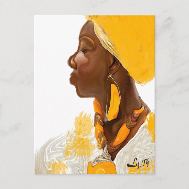 CARTÃO POSTAL PINTURA DE OCHUN (Frente)