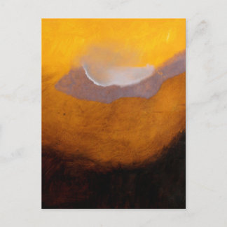 Cartão Postal Pintura de Paisagem abstrato com Nuvem