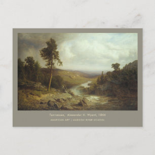 Cartão Postal Pintura de Paisagem da Arte Americana Tennessee Wy