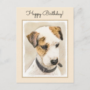 Cartão Postal Pintura de Parson Jack Russell Terrier - Arte Cani