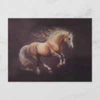 Pintura De Pastel De Cavalo Corrente