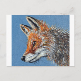 Cartão Postal Pintura de Raposa