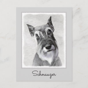 Cartão Postal Pintura de Schnauzer (Giant) - Arte Canina