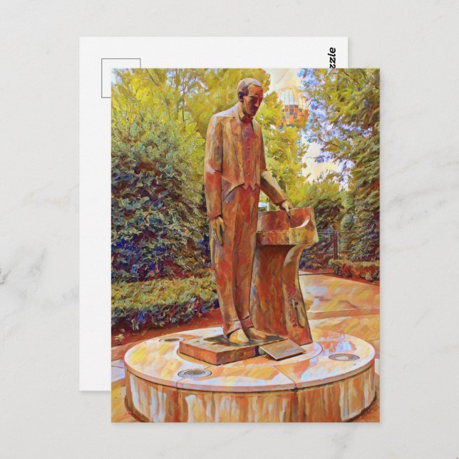 Cartão Postal Pintura de Sergei Rachmaninoff, de Knoxville (Frente/Verso)