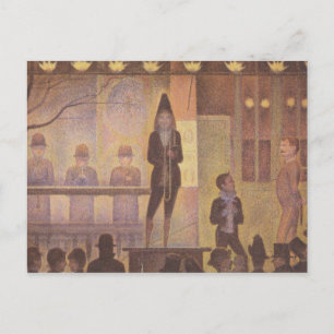 Cartão Postal Pintura De Seurat - A Parada De Circo
