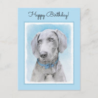 Pintura de Weimaraner - Arte de Cachorro Original