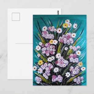 Cartão Postal Pintura do Buquê de Primavera por Alfred Fox