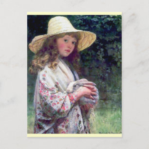 Cartão Postal Pintura Do Coelho De Pet