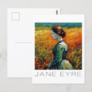 Cartão Postal Pintura do estilo Jane Eyre Monet