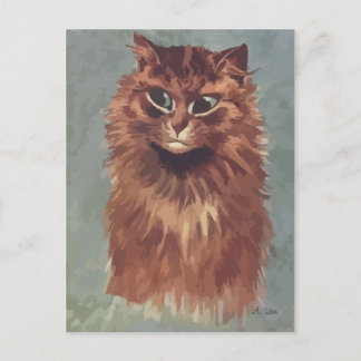 Cartão Postal Pintura do gato persa n° 4