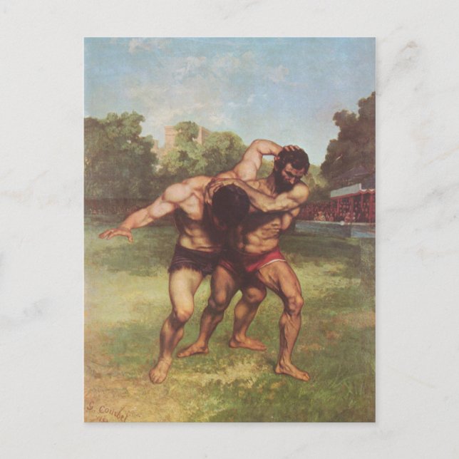 Cartão Postal Pintura do Gustave Courbet (Frente)