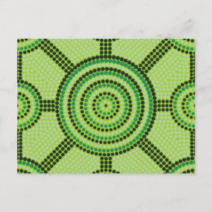 Cartão Postal Pintura do ponto aborígene