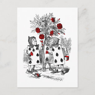 Cartão Postal Pintura dos Rosas de vermelho