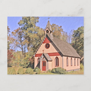 Cartão Postal Pintura em Aquarela do Cristo TN Rugby