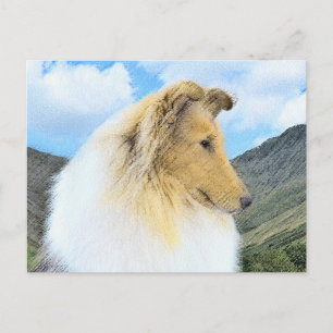 Cartão Postal Pintura em Collie, em Montanhas (Rough) - Arte Can