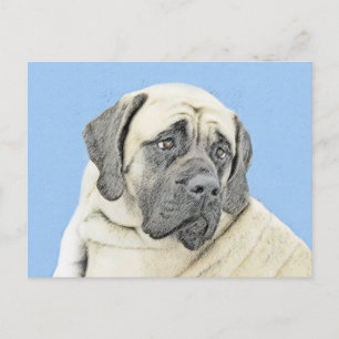 Cartão Postal Pintura em Inglês Mastiff (Fawn) - Arte Original