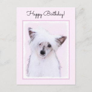 Cartão Postal Pintura em Pó Chinês - Arte Canina