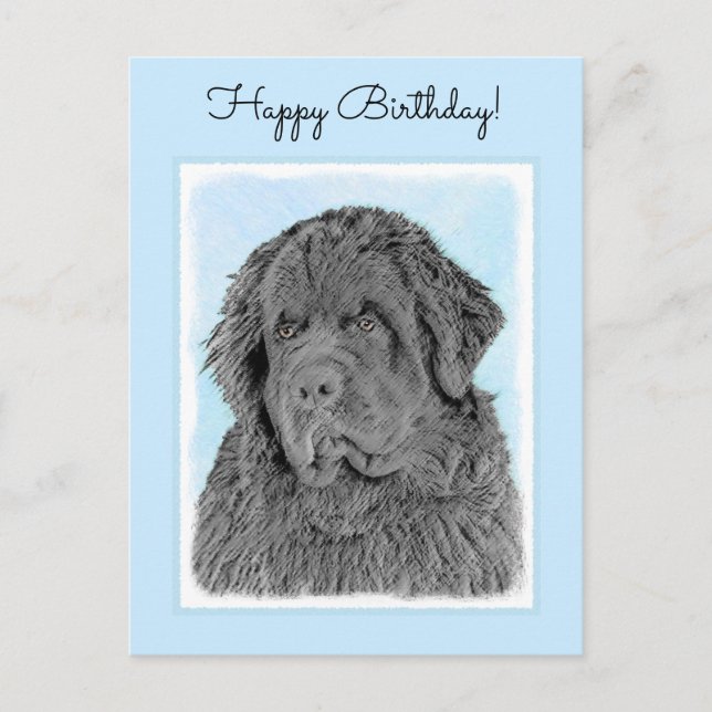 Cartão Postal Pintura em Terra Nova - Arte Cachorra Original (Frente)