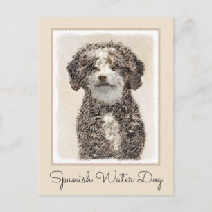 Cartão Postal Pintura Espanhola de Cachorros - Arte Cachorra Ori