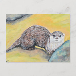 Cartão Postal Pintura externa curiosa