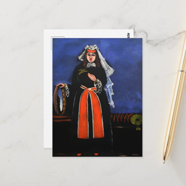 Cartão Postal Pintura Georgiana Niko Pirosmani (Frente/Verso In Situ)