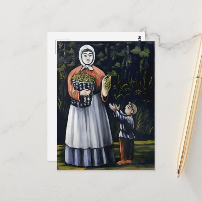 Cartão Postal Pintura Georgiana Niko Pirosmani (Frente/Verso In Situ)