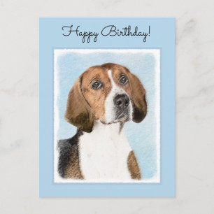 Cartão Postal Pintura Inglesa em Foxhound - Arte Cachorro Origin