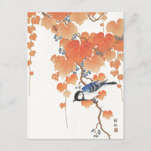 Cartão Postal Pintura japonesa por ohara koson,vintage,小 原 