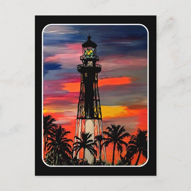 Cartão Postal pintura 'Lighthouse Pop!' em um (Frente)