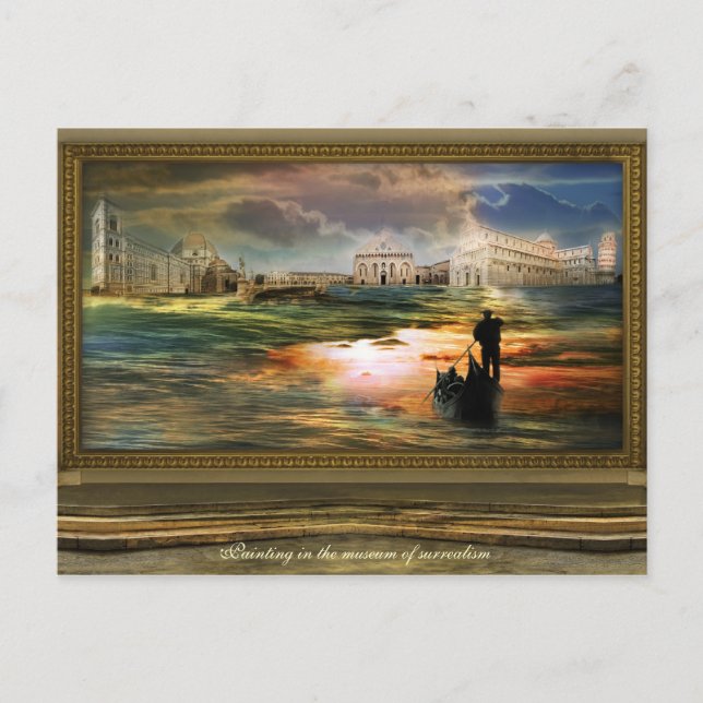Cartão Postal Pintura no museu do surrealismo (Frente)