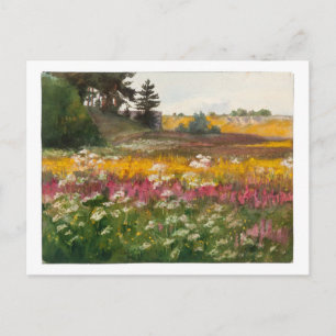 Cartão Postal Pintura "Paisagem de Verão" de Lilly Walther
