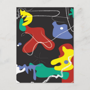 Cartão Postal Pintura por perfuração