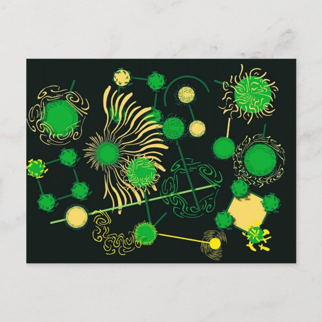 Cartão Postal Pintura por perfuração (Frente)