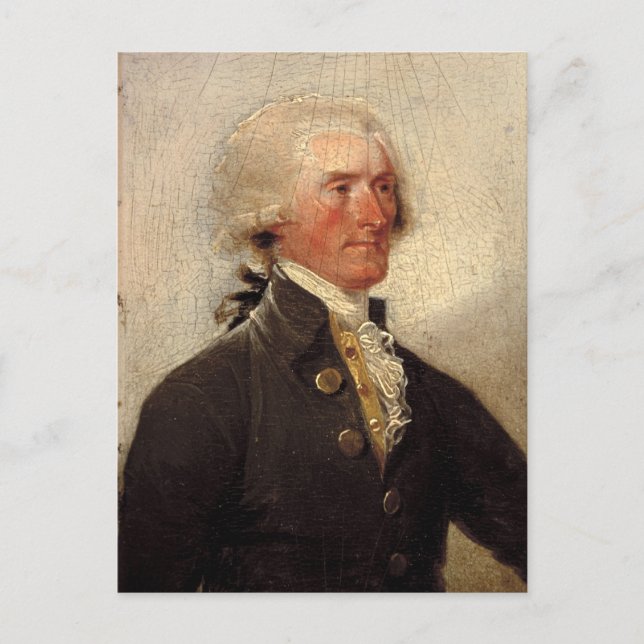 Cartão Postal Pintura Rustic Thomas Jefferson (Frente)