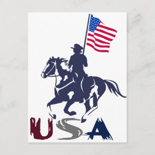 Cartão Postal Pintura USA da Equipe de Drill