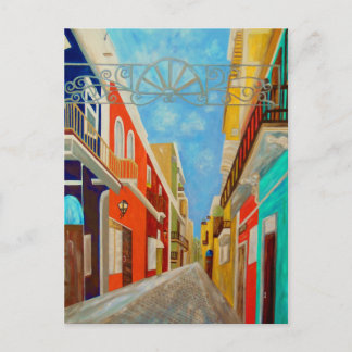 Cartão Postal Pintura velha das belas artes de San Juan