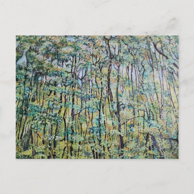 Cartão Postal Pintura verde verde verde verde (Frente)