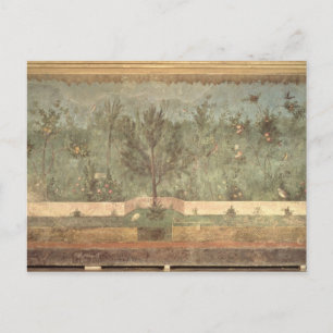 Cartão Postal Pinturas de Jardim da 'Villa de Livia'