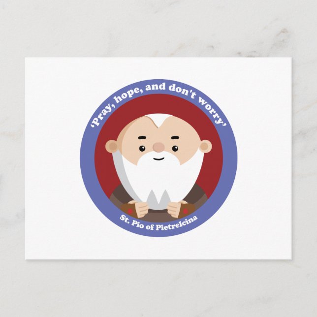 Cartão Postal Pio rua de Pietrelcina (Frente)