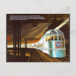 Cartão Postal Pioneer Zephyr 1934