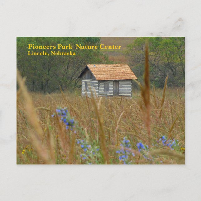 Cartão Postal Pioneers Park Nature Center Lincoln NE #8n (Frente)