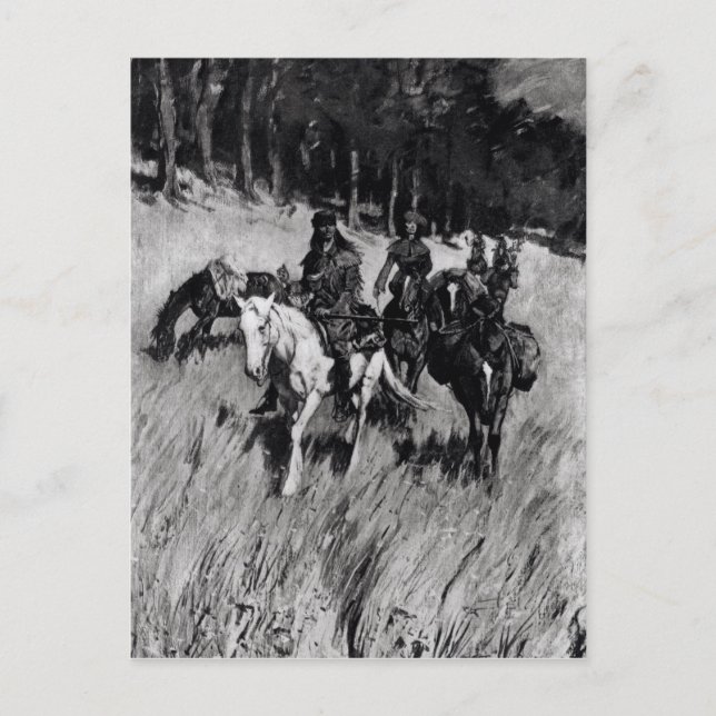 Cartão Postal Pioneiros Iniciais na Blue Ridge (Frente)