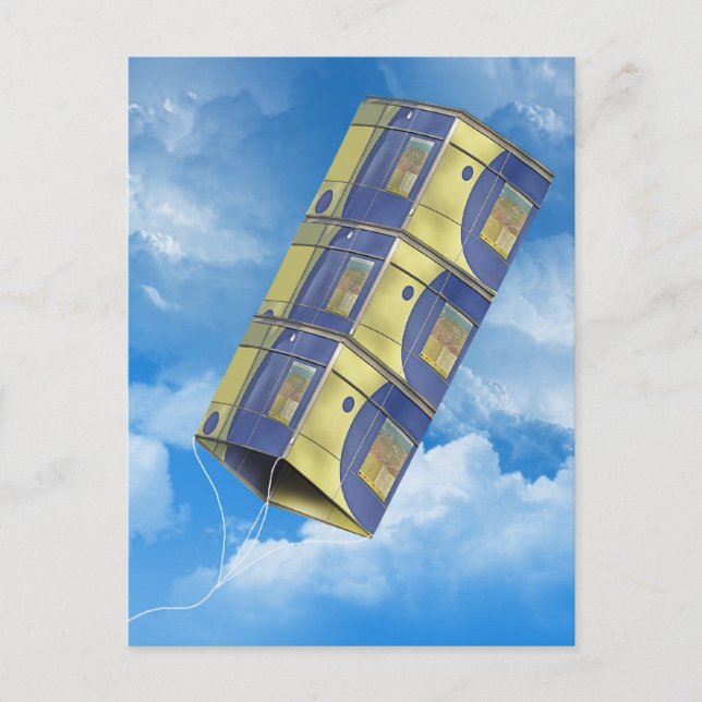 Cartão Postal Pipa Caixa no Céu (Frente)