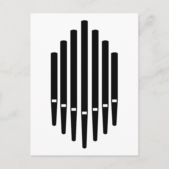 Cartão Postal Pipe Organ (Frente)