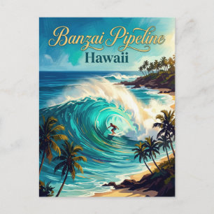 Cartão Postal Pipeline Hawaii