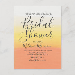 Cartão Postal Pipoca de Halloween em Aquarela  Chá de Noiva  