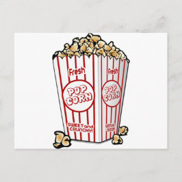 Cartão Postal pipoca snack comida filme noite divertida