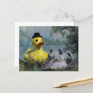 Cartão Postal Piquenique com o Pato Gigante