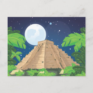 Cartão Postal Pirâmide Asteca